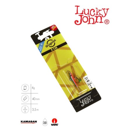 Balancir Lucky John Fin 3 + tee, 4 cm, color 54 blister-2