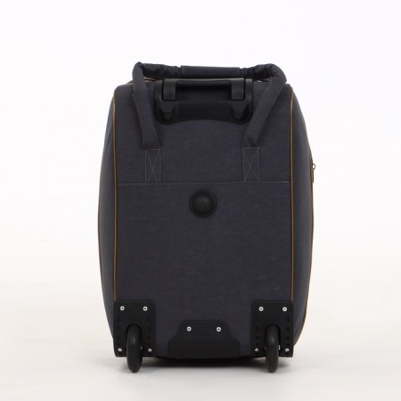 Small 37 L (S) suitcase with a SACVOYAGE bag, lightning department, extension, external pocket, gray color gray-3