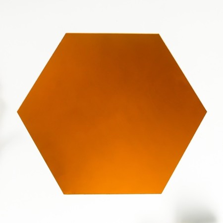 Sticker plastic mirror "hexagon" mix 21.5x25 cm-3