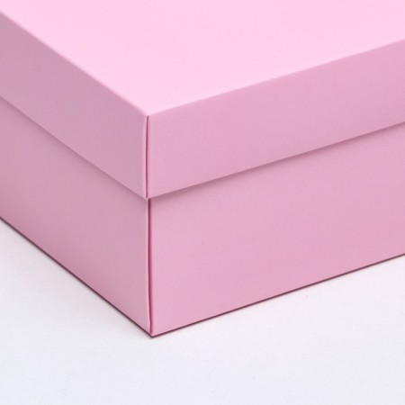 The box is folding, lid is, pink, 24 x 17 x 8 cm-2