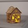 Christmas tree toy "House with snowflakes", from batteries, glow of warm white