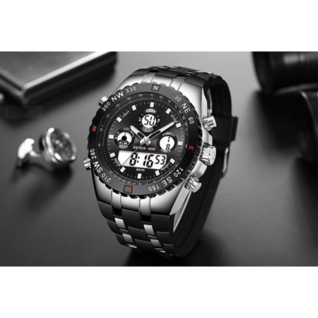 Electronic watch watches, D-5 cm, with an alarm clock, calendar, backlight, 1 atm-3