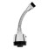 Zein aerator, stream adjustment, on a flexible hose, 170 mm, 2 modes, plastic, chrome/black