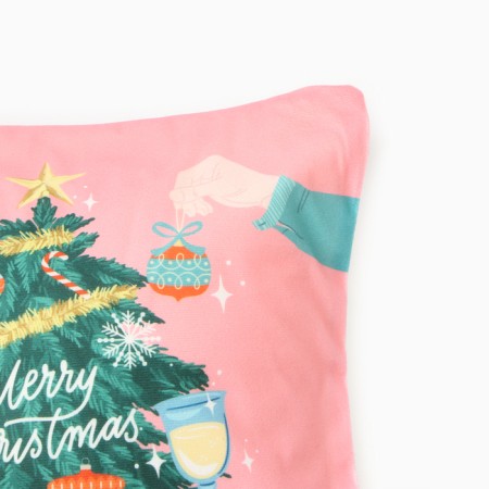 Case on the pillow Ethel "Christmas tree", 40*40 cm, 100% polyester, velor-2