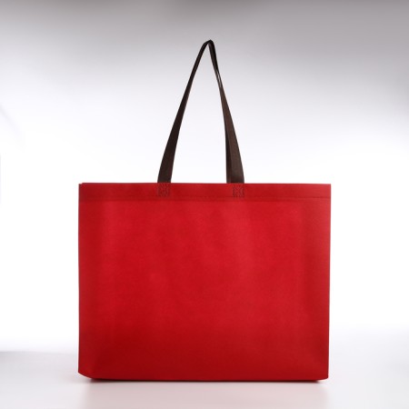 Bag beach without fasteners, red color-1