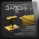 Cufflinks "rectangle" division, color gold