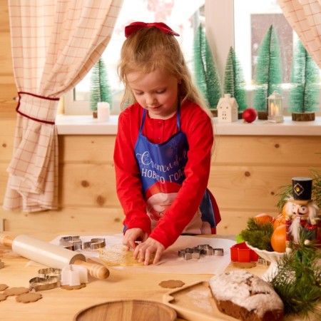 Apron for children for creativity Ethel Claus, 49 x 39 cm, 100% p/e-1