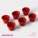 A set of baking shapes “Flower pots”, silicone, 6.5 × 5.5 cm, 6 pcs