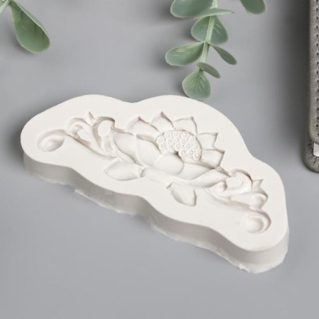 Mold Silicon "Pattern - Lotus Flower" 4.5x9.7 cm-1