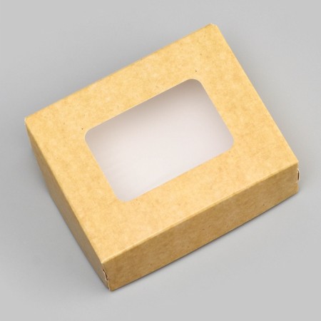 Container for removal, with a window, craft, 10 x 8 x 3.5 cm-2