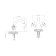 BOOU BA5341-1-B723 shell mixer, two-wound, brass, chrome
