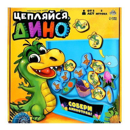 Board game "Crack, Dino", 2 players, 5+-6