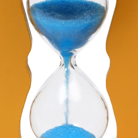 Sanding clock "Bear", souvenir, with a pencil, 13.5 x 13.5 x 10 cm, blue-3