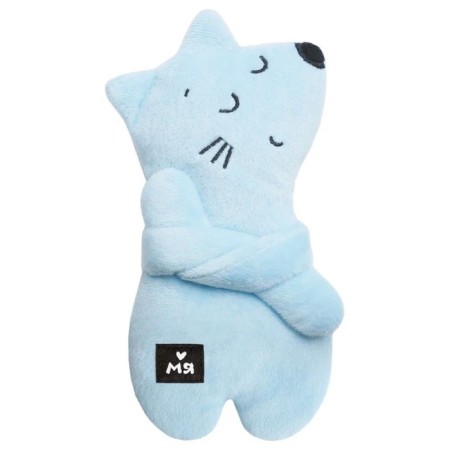 Developing toy "Kitten Leonard", with cherry bones, 20 cm