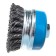 Brush for Ushm bison 35271-080_z02, "cup", steel, wicker bunches, 0.8 mm, 80 mm x M14
