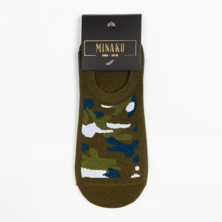 Minaku socks "Camouflage", Khaki color, size 38-41 (25-27 cm)-4