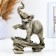 Figure "Elephant on Stone" 17x7x22cm