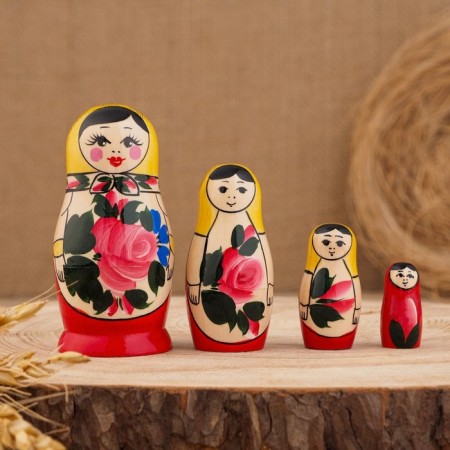 Matryoshka "Semenovskaya", 4 puppet, the highest category