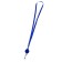 Baiga tape, 10 mm x 85 cm, with a holder - a roulette 40 cm, and a loop, on a button, blue