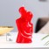 Figure candle "Lovers", 12 cm, red