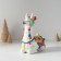 Polystone souvenir "Lama in color blanket and hat with pompons" 15x8.5x16.5 cm