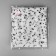 Glass with Flac "Stars", 150 cm, 1 ± 0.2 m, white color