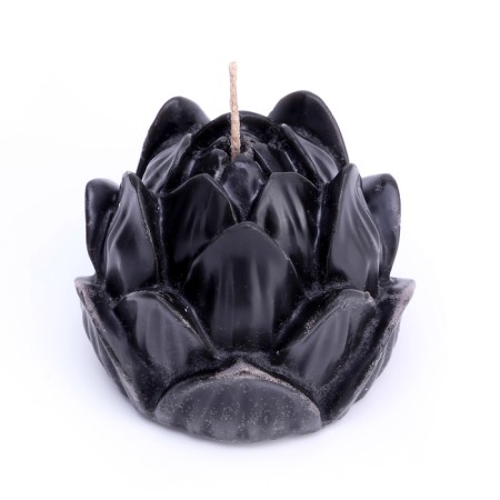 Figure candle "Lotus", 6x4.5 cm, black-2