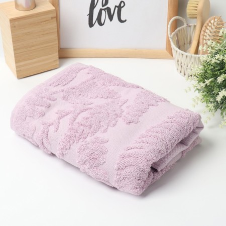 A Terry Ethel towel, col. Pink, 50x90 cm, 83% cotton, 17% lenons, 500 g/m2