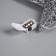 Silver light suspension, 20x20x5 cm, 10 LED, AG13x3 batteries (included), glow warm white