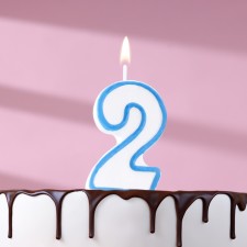Candle for cake the number 