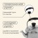 Hiking kettle, 1.5 l, stainless steel