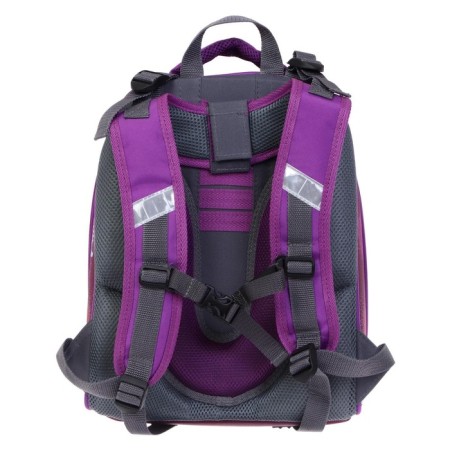 School backpack 38 x 30 x 16 cm, ergonomic back, stavia "cat 3d", lilac-5