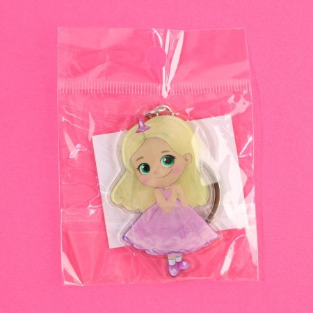 Key keychain children's acrylic "Princess", 3.5 x 10 cm-5