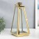 Summary Metal "Pyramid" set 3 pcs gold 22x11x53, 17x8.5x38, 12x8x23 cm