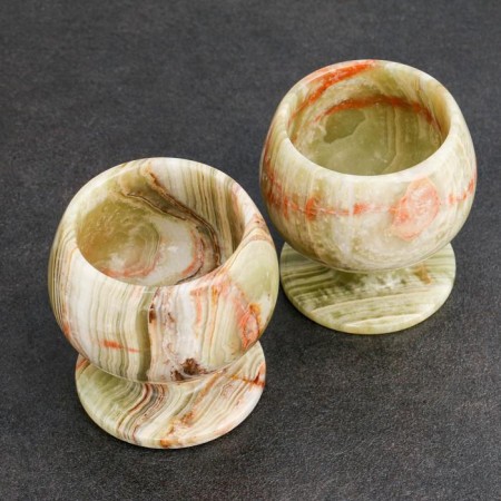 Set of glasses "Grace", 2 pcs 6.5x6.5 cm, onyx-1