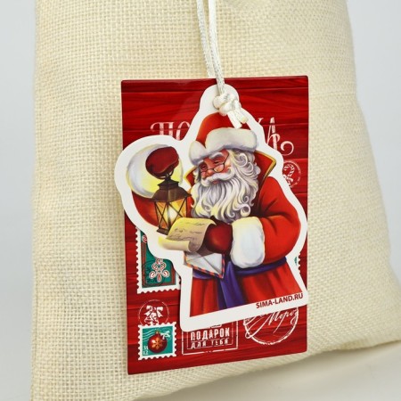 Gift bag "New Year's Post", 20 x 30 cm, New Year-3