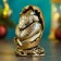 New Year. Symbol 2025. Figure "Snake in the egg" Gold, 4x4x7cm