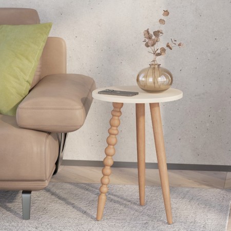 Journal table "Lotus", 350 × 350 × 496 mm, ivory color