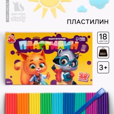Plasticine 18 flowers soft 360 g 