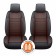Frozen on the seat. Universal Senator Town, Eco -Kozha, 2pcs, Brown