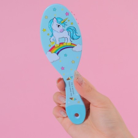 Расчёска массажная, 5,5 × 17,5 см, рисунок МИКС-8