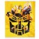 Notebook of 48 sheets in a cage, cardboard cover, block No. 2, whiteness 75% (gray sheets) Bumblebee, transformers