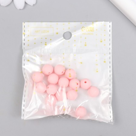 Busina silicone "Round" light pink d = 0.9 cm-2
