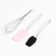 Gift Love: bucket, towel 35x60, shoulder blade, brush, corolla, sponge