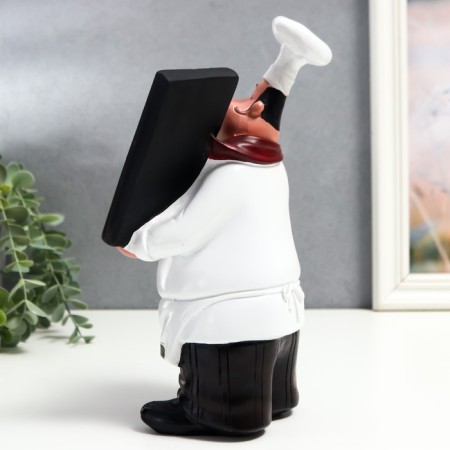 Polystone souvenir "Cook with a board for the menu" 27x10x15 cm-4