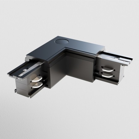 The internal corner Connector for the Technical TRA005CL-31B-R PAY STRECK system, 9.9x9.9x3.2 cm, black color is black-1