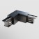 The internal corner Connector for the Technical TRA005CL-31B-R PAY STRECK system, 9.9x9.9x3.2 cm, black color is black