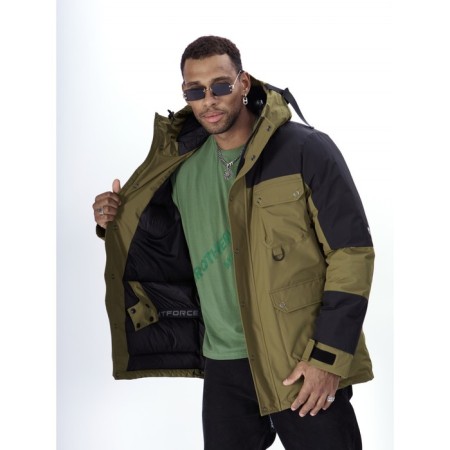 Ski jacket men's, size 54, khaki color-13