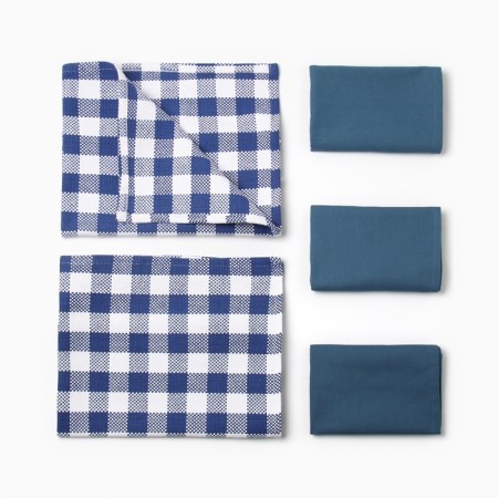 Kit. set Ethel Mix: a towel 42x67 cm - 2 pcs, a napkin 40x40 cm - 3 pcs, 100% HL-9