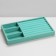 Steam for jewelry 3 cells and 7 strips for rings, phlock, 21 × 12.3 × 2.5 cm, turquoise color